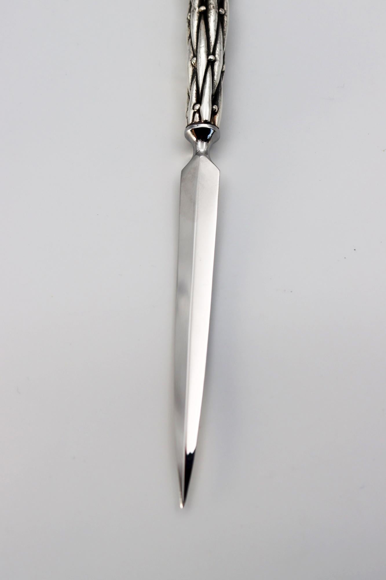 Letter Opener in Silver Bronze In New Condition For Sale In Saint-Ouen, FR