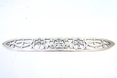 Letter opener in silver cut with elliptical Aviz and Maltese crosses