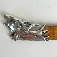 Letter Opener in Silver, decorated with a stag’s head from early 20th Century