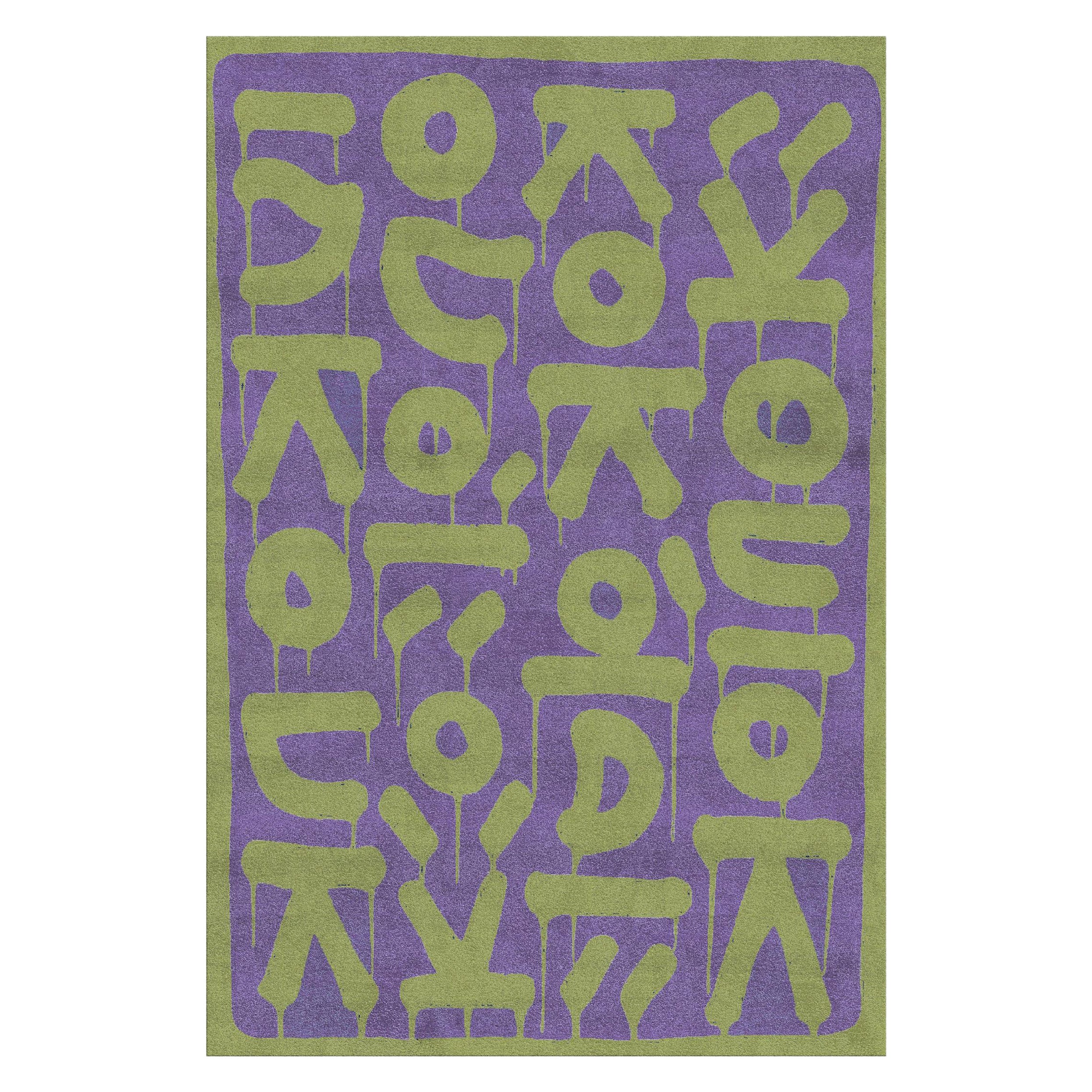 Letter Rug IV by Raul For Sale
