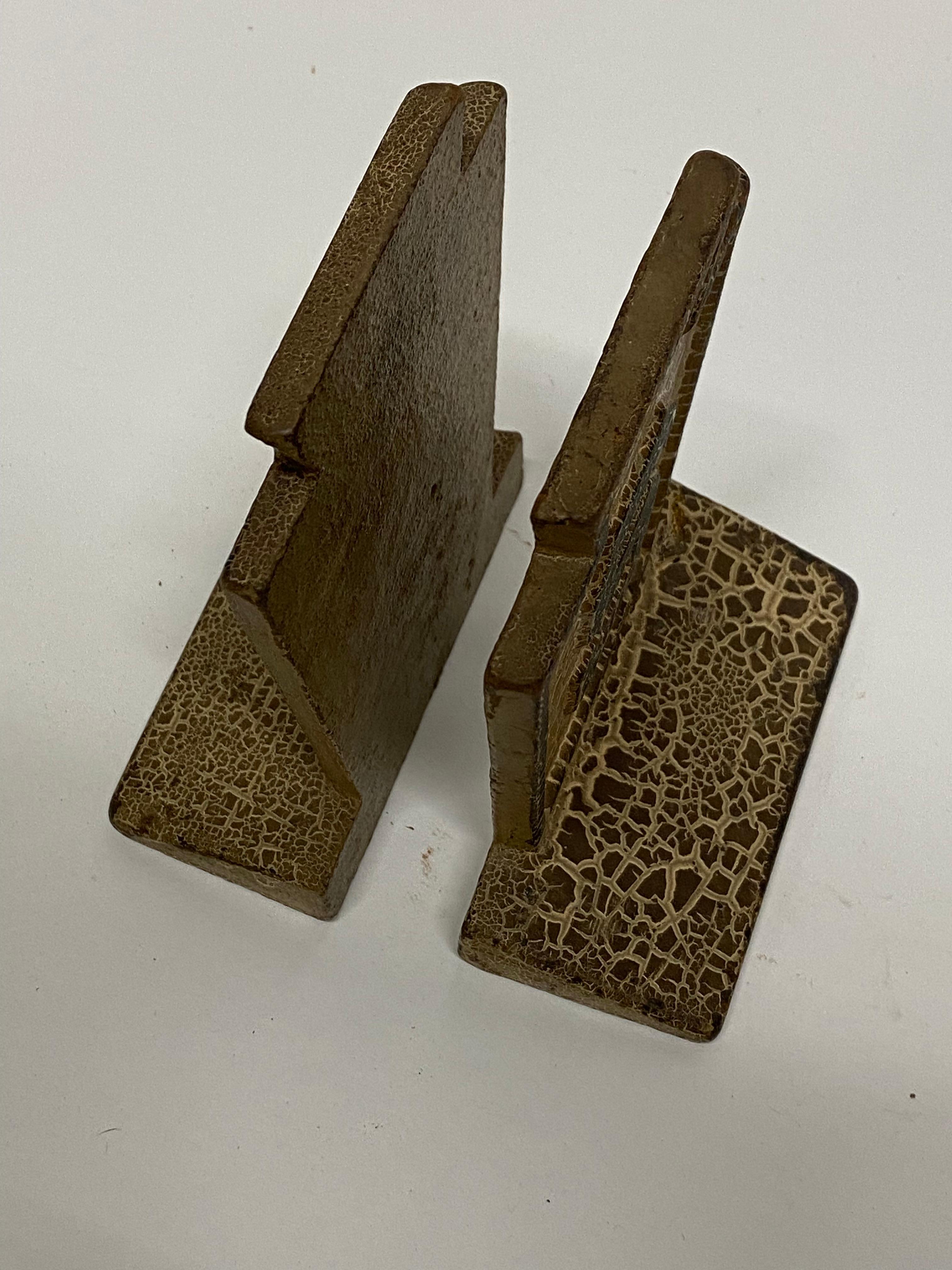 Cast Letter 'S' Iron Keystone Bookends