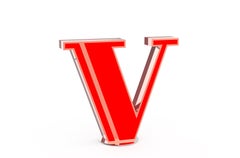 Lampen mit grafischem Buchstaben