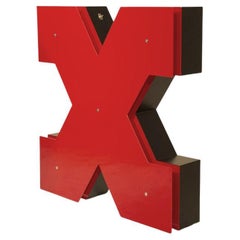 Lampes graphiques forme de lettre X