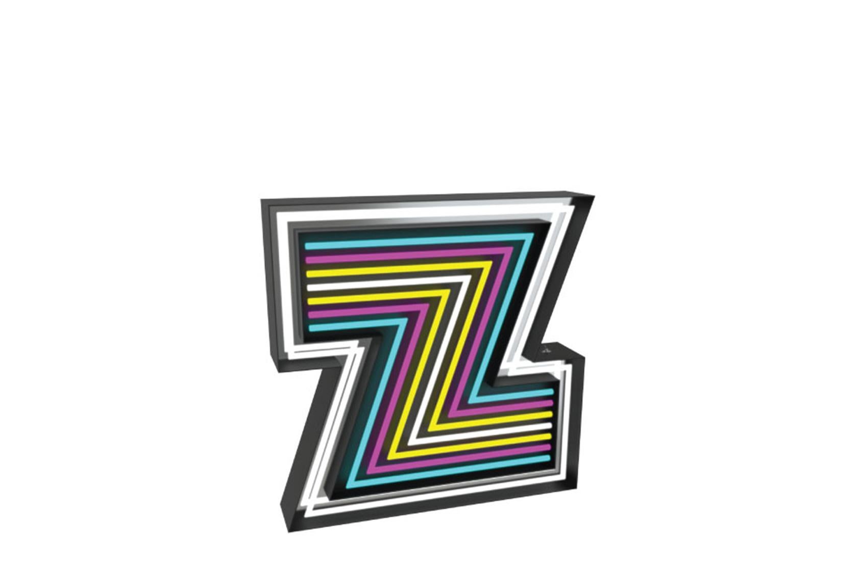 European Letter Z Graphics Lamps For Sale