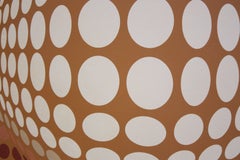 Letterman Oil on Canvas Geometric Op Art