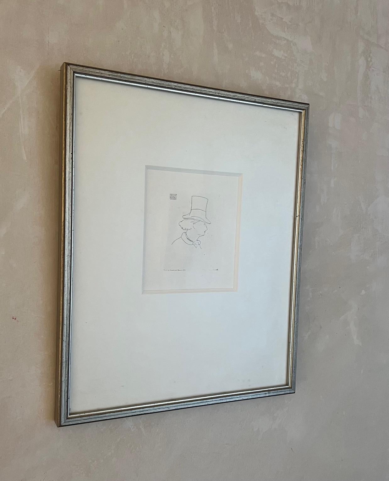 Buchdruckdruck von Charles Baudelaire von Manet, um 1862 im Angebot 6
