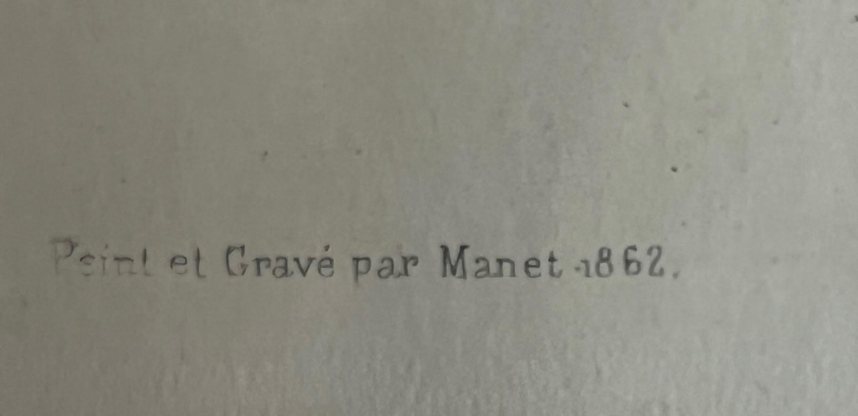 Buchdruckdruck von Charles Baudelaire von Manet, um 1862 im Angebot 8
