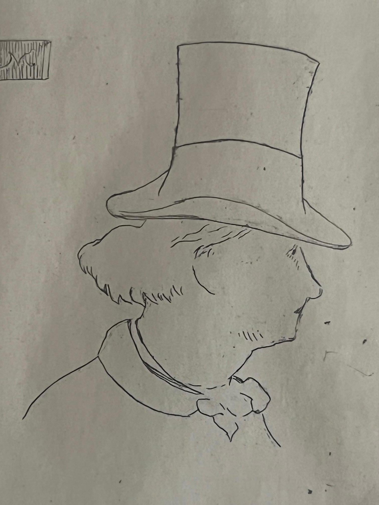 Buchdruckdruck von Charles Baudelaire von Manet, um 1862 im Zustand „Gut“ im Angebot in Ross, CA