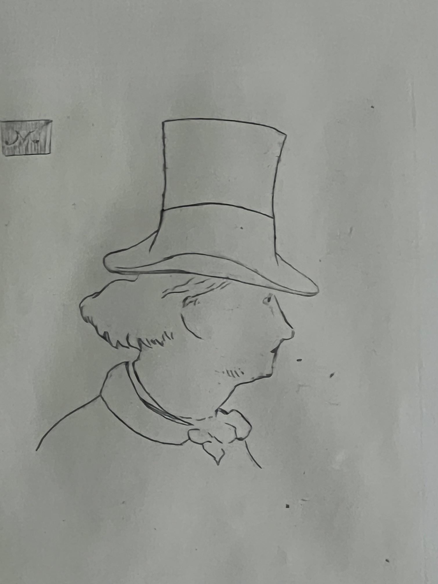 Buchdruckdruck von Charles Baudelaire von Manet, um 1862 im Angebot 2