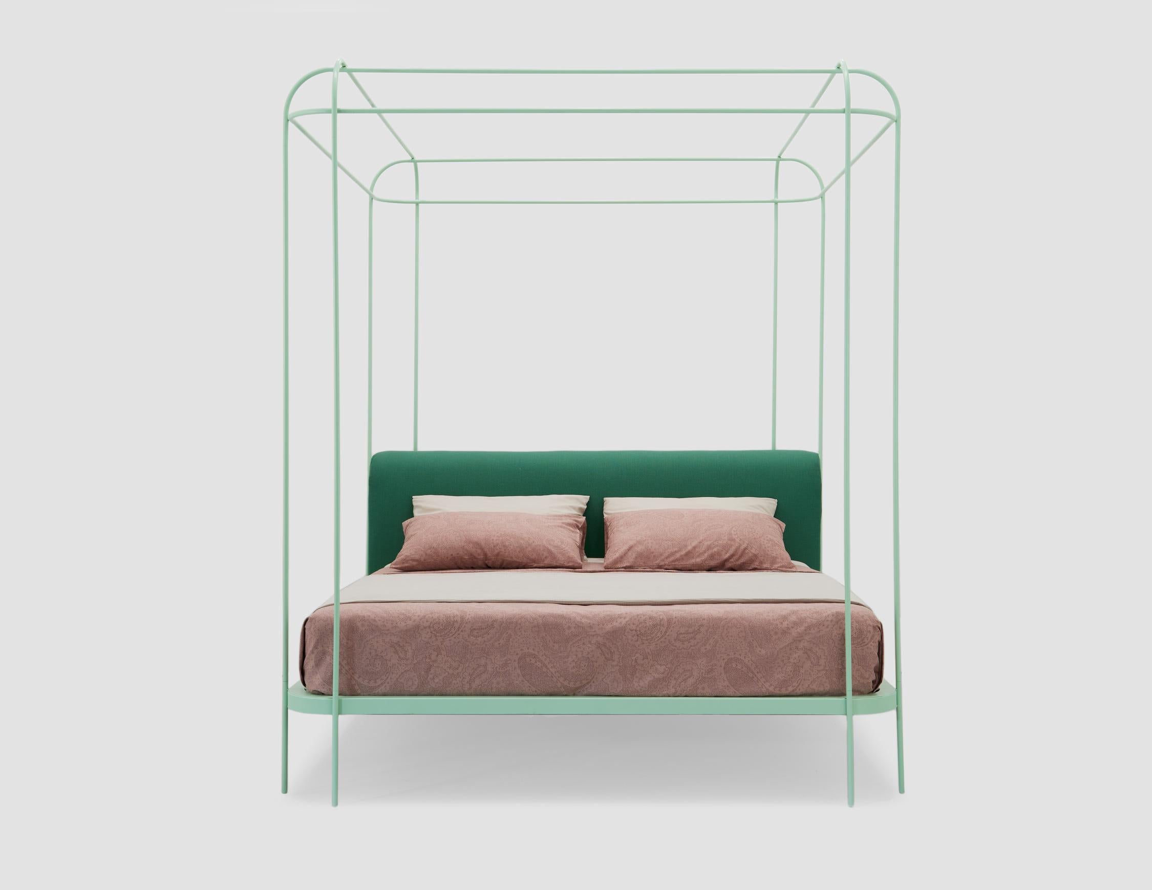 Hand-Crafted Dehors Canopy Bed by Matteo Ragni For Sale