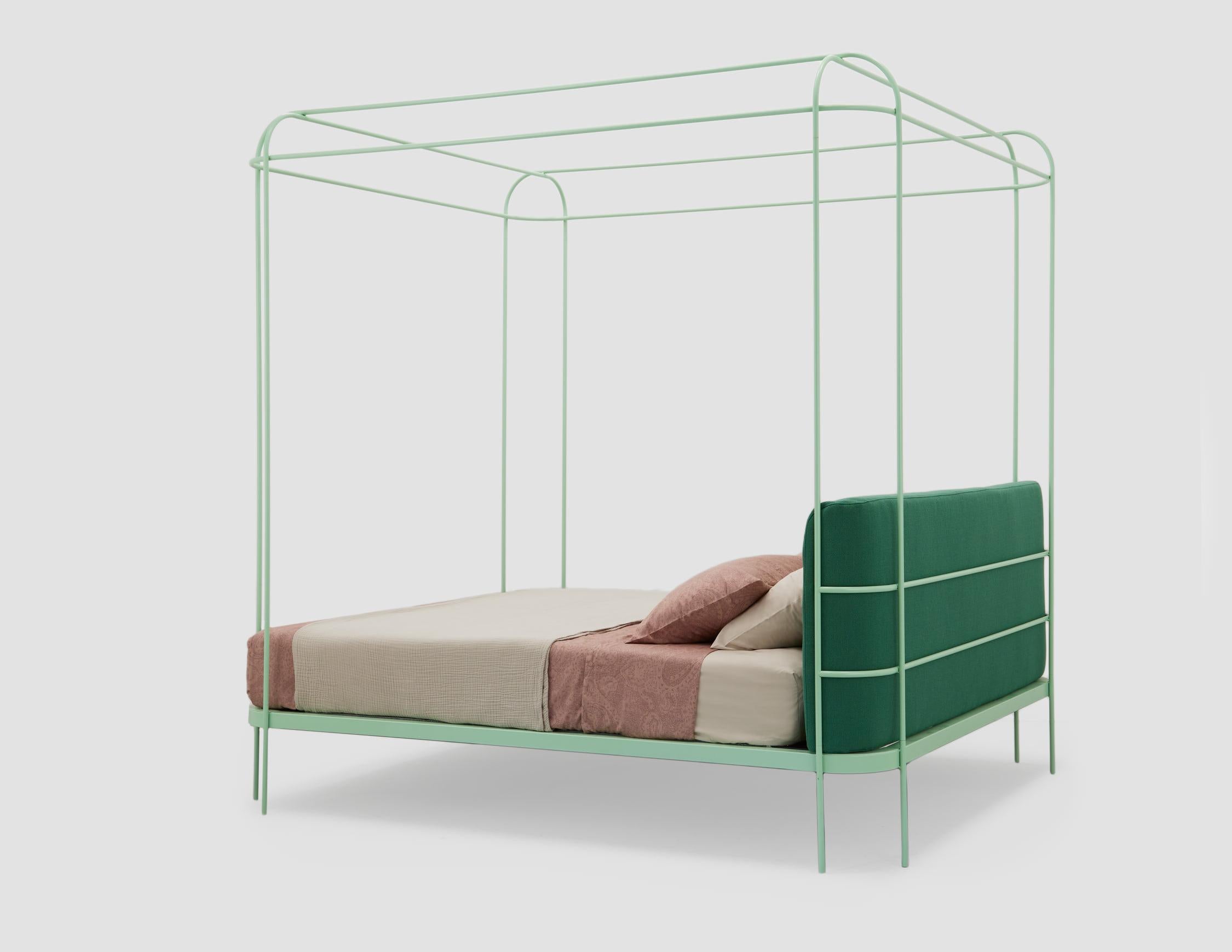 Fabric Dehors Canopy Bed by Matteo Ragni For Sale