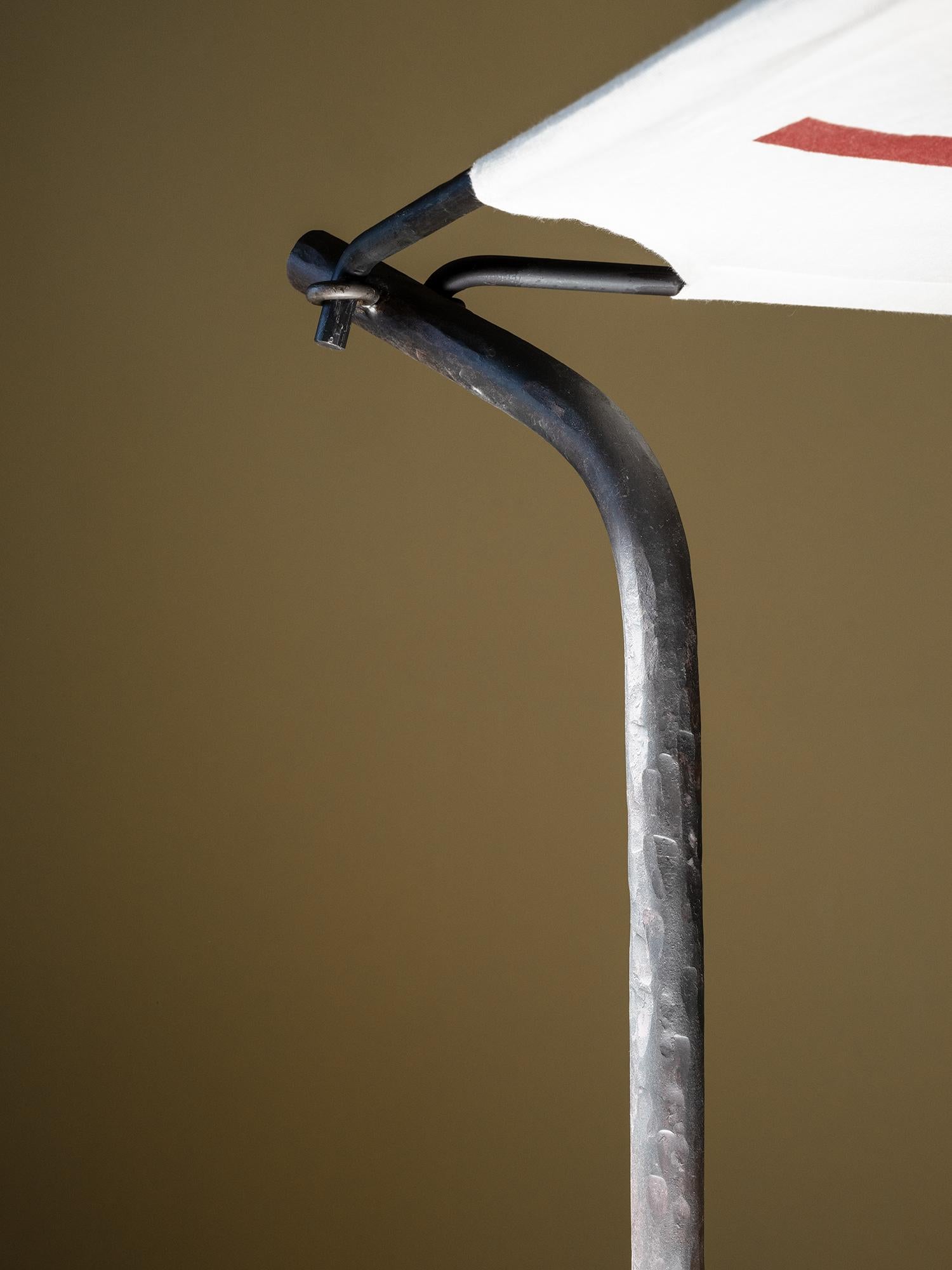 Forged Letto a baldacchino Velario by Giuseppe Arezzi For Sale