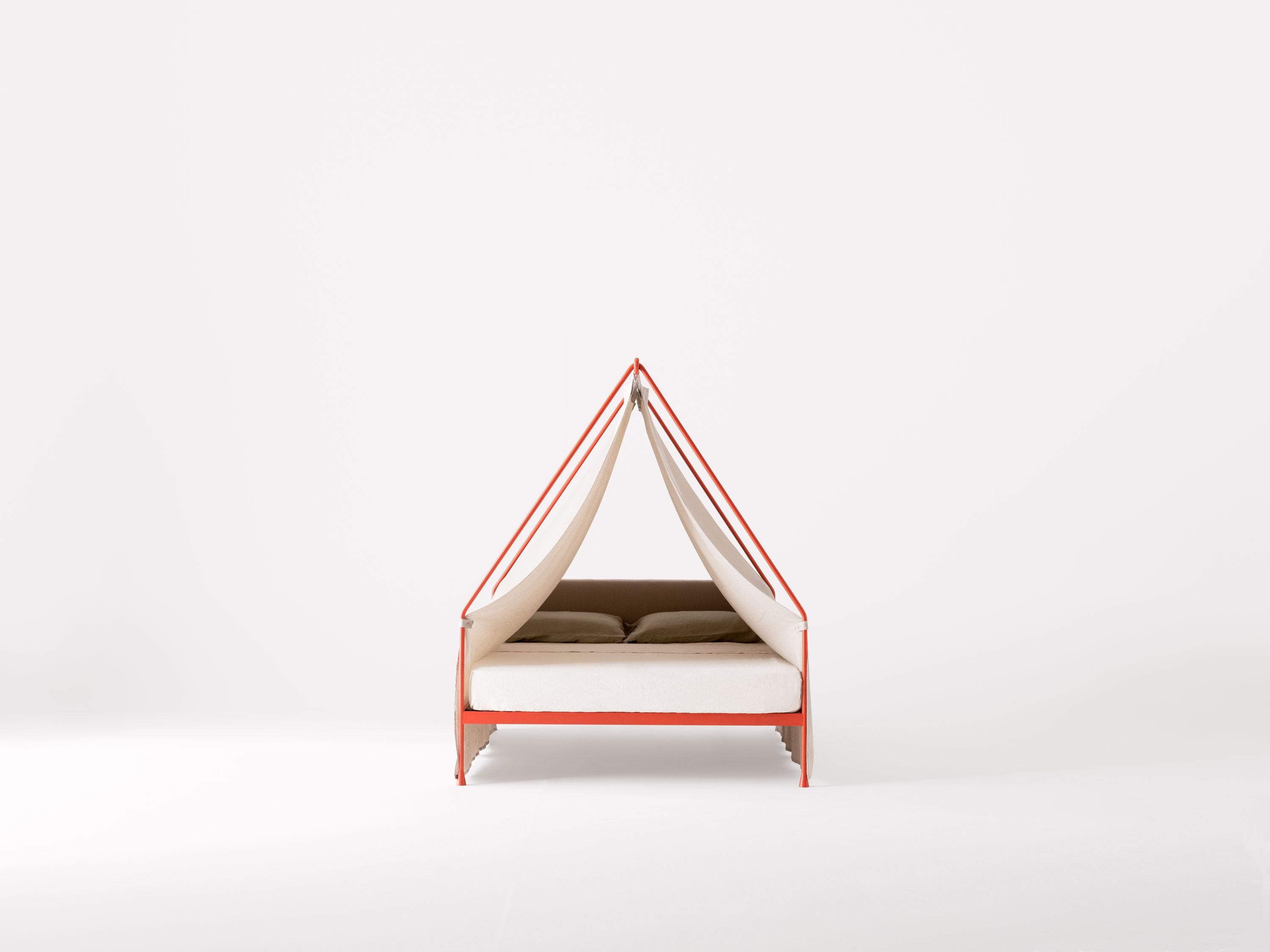 Forged Vetta Canopy Bed by Luca Madonini For Sale