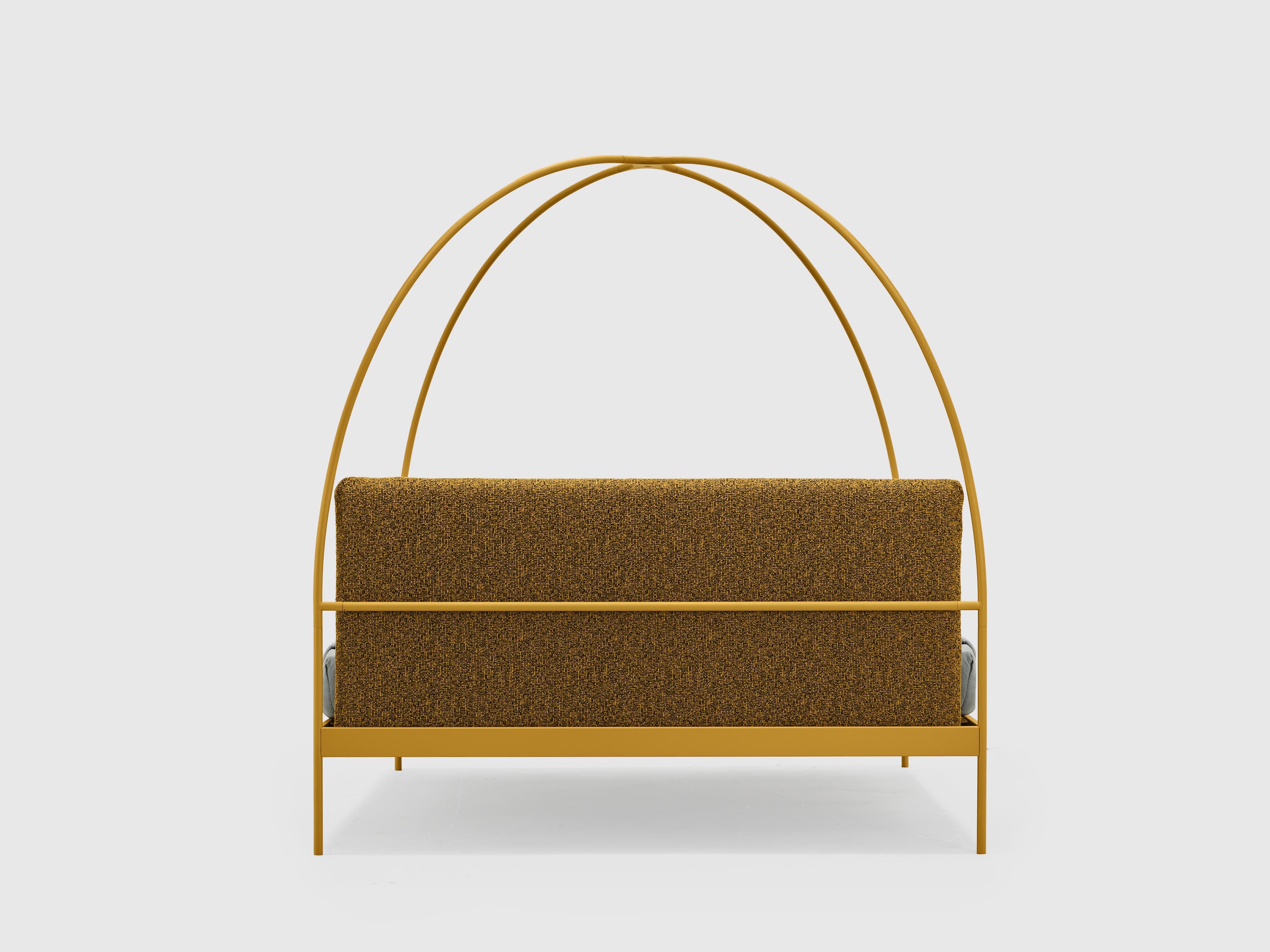 Iron Volta Canopy Bed by Mario Scairato For Sale