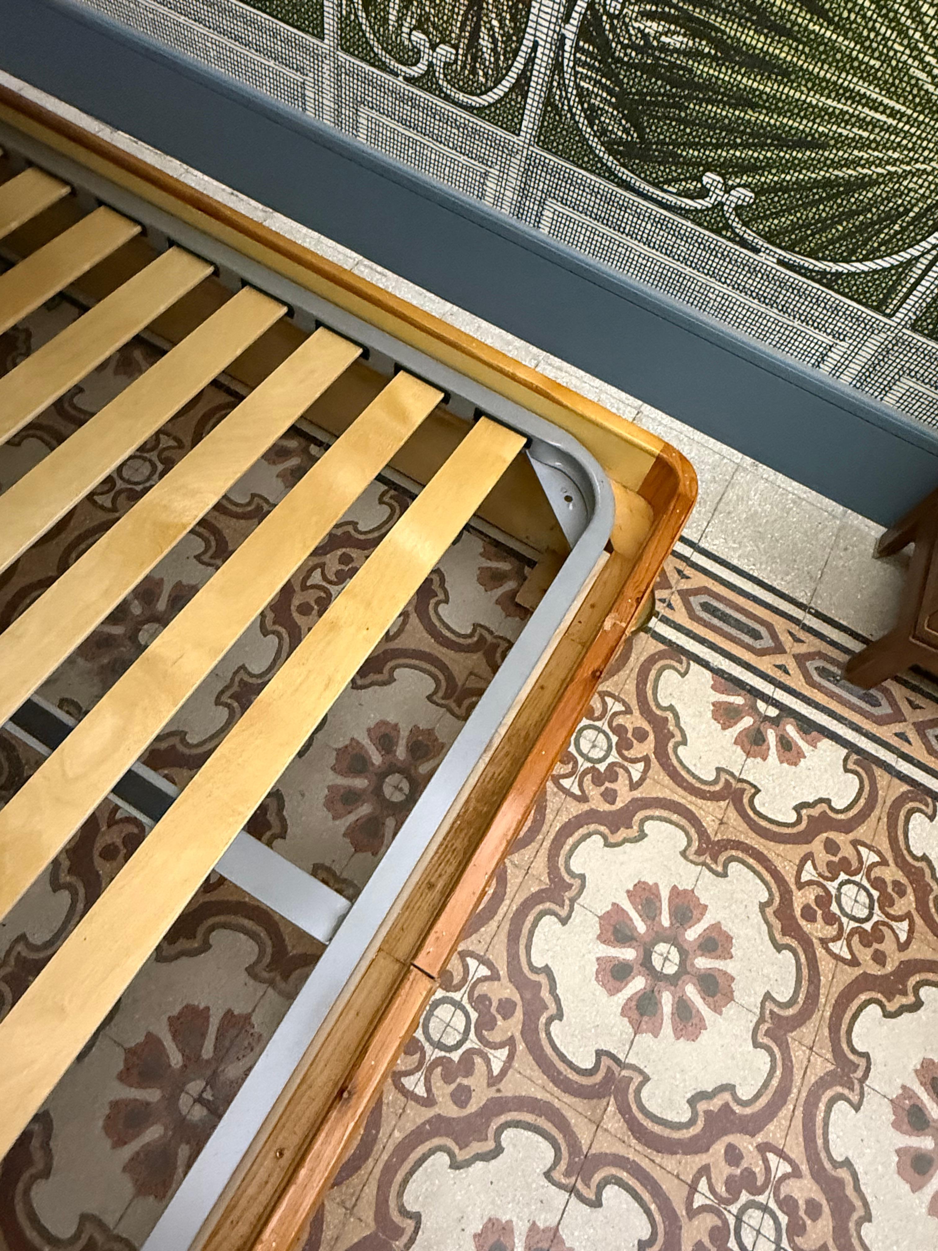 Late 20th Century Lit français en bambou et laiton 1970 Italie en vente