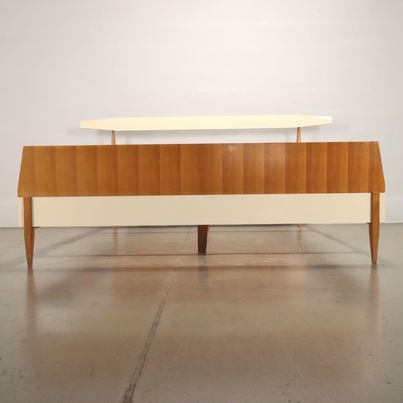Mid-Century Modern Letto Anni 60 Formica Impiallacciatura Mogano For Sale
