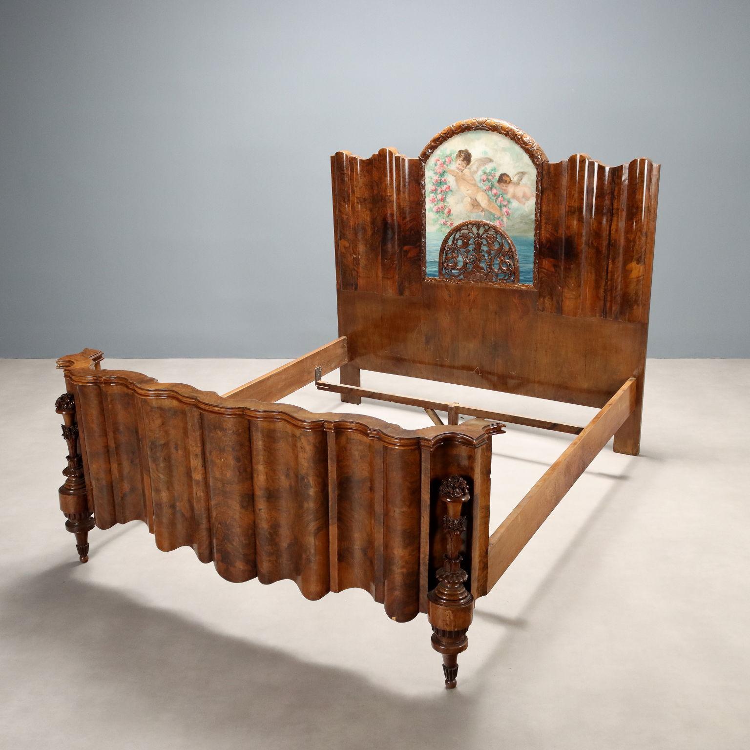 Art déco Lit Art Déco Italie Première moitié du 20ème siècle en vente