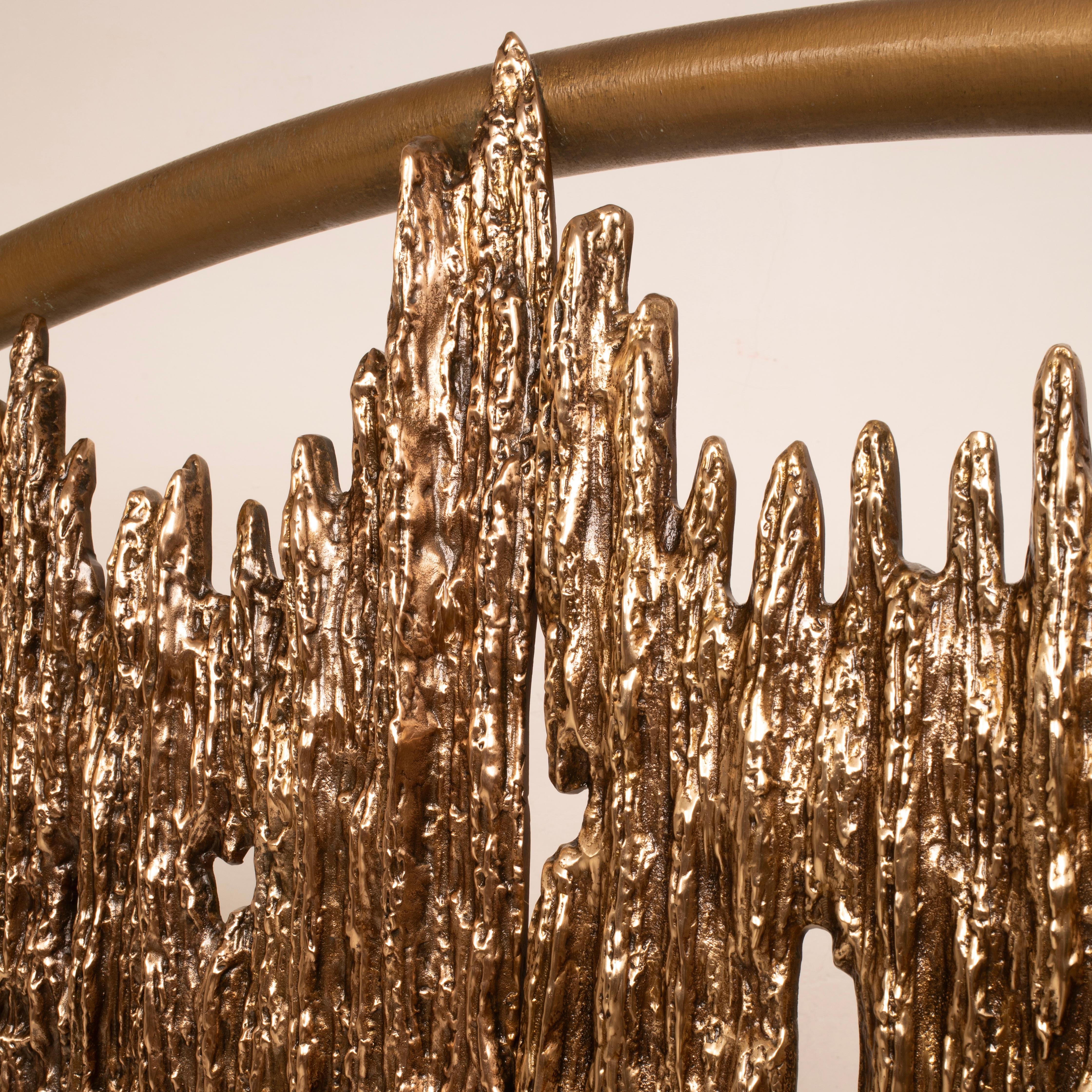 Brutalist Aurora Sculptural Bed Frame by Luciano Frigerio Série ULTRABRONZO99 en vente 11