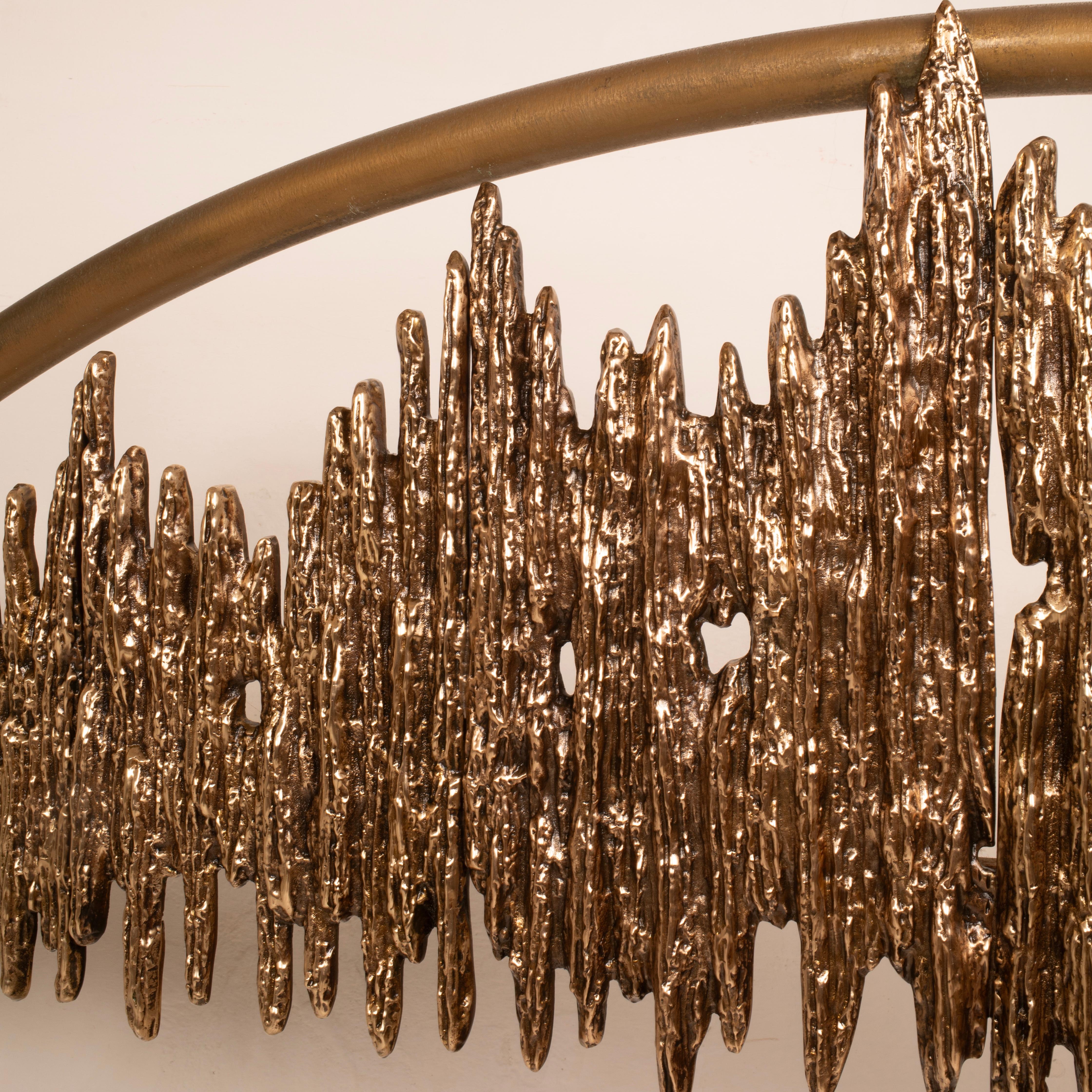 Brutalist Aurora Sculptural Bed Frame by Luciano Frigerio Série ULTRABRONZO99 en vente 12