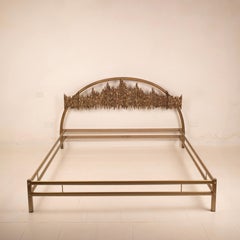 Brutalist Aurora Sculptural Bed Frame by Luciano Frigerio ULTRABRONZO99 Series