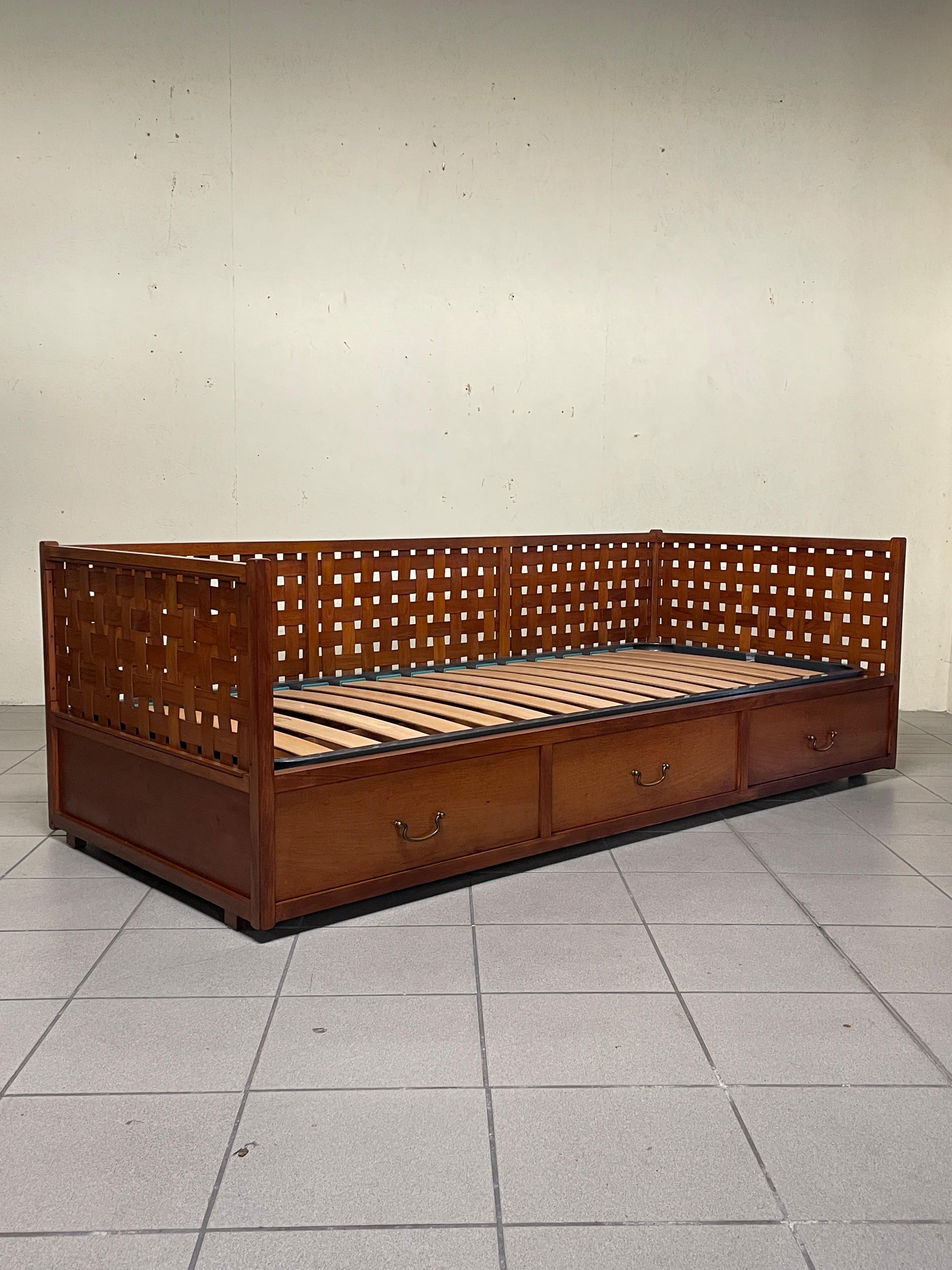 Lit à tiroirs des années 1960 par Tito Agnoli pour Mobilia, Italie en vente 4