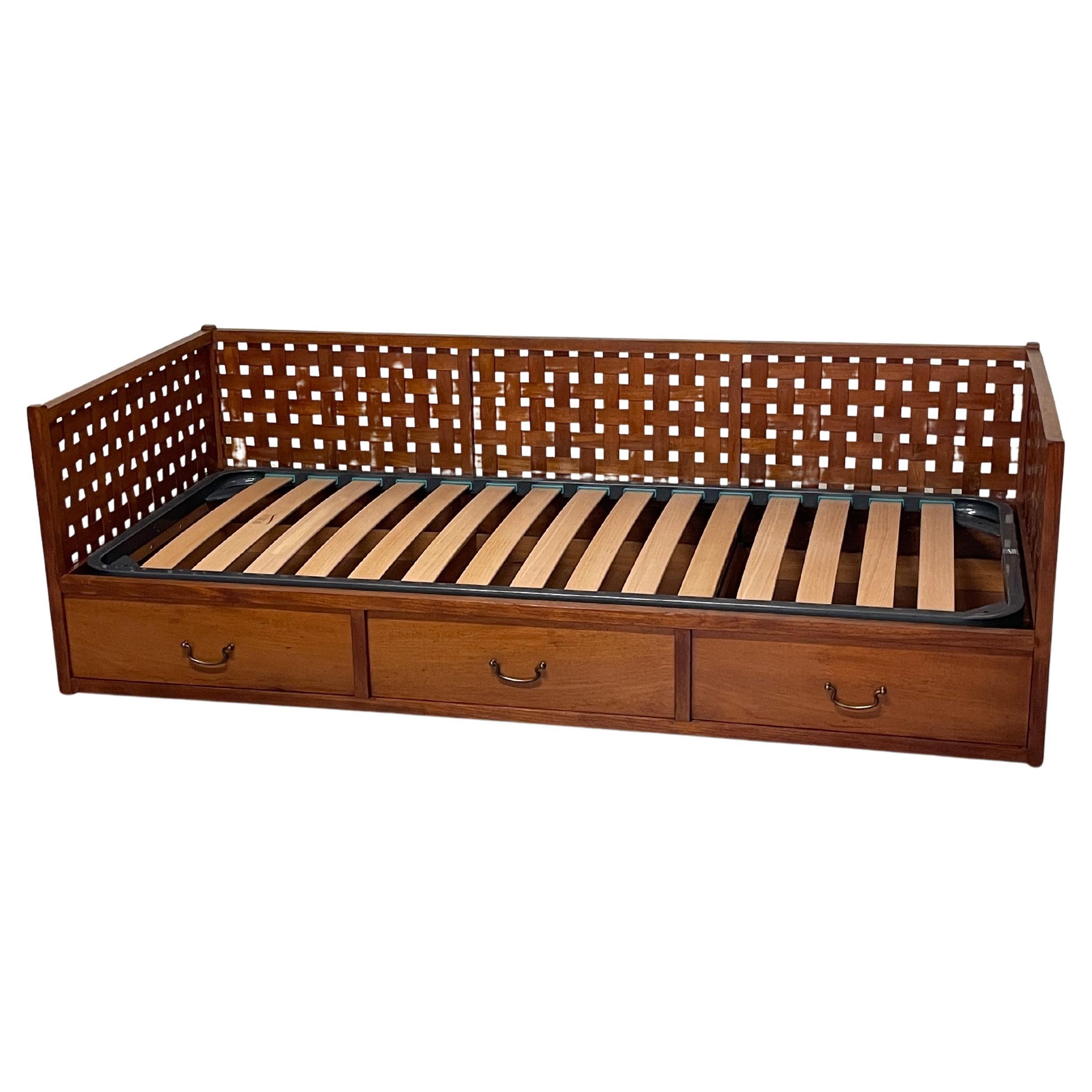 Lit à tiroirs des années 1960 par Tito Agnoli pour Mobilia, Italie