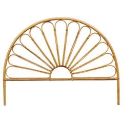 Gebogene Bambus dekorative Bett Italienisch Design 1950er Jahre Mitte des Jahrhunderts