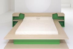 Geometric Sculptural Double Bed designed and assembled in Italy by Dario Nasuti