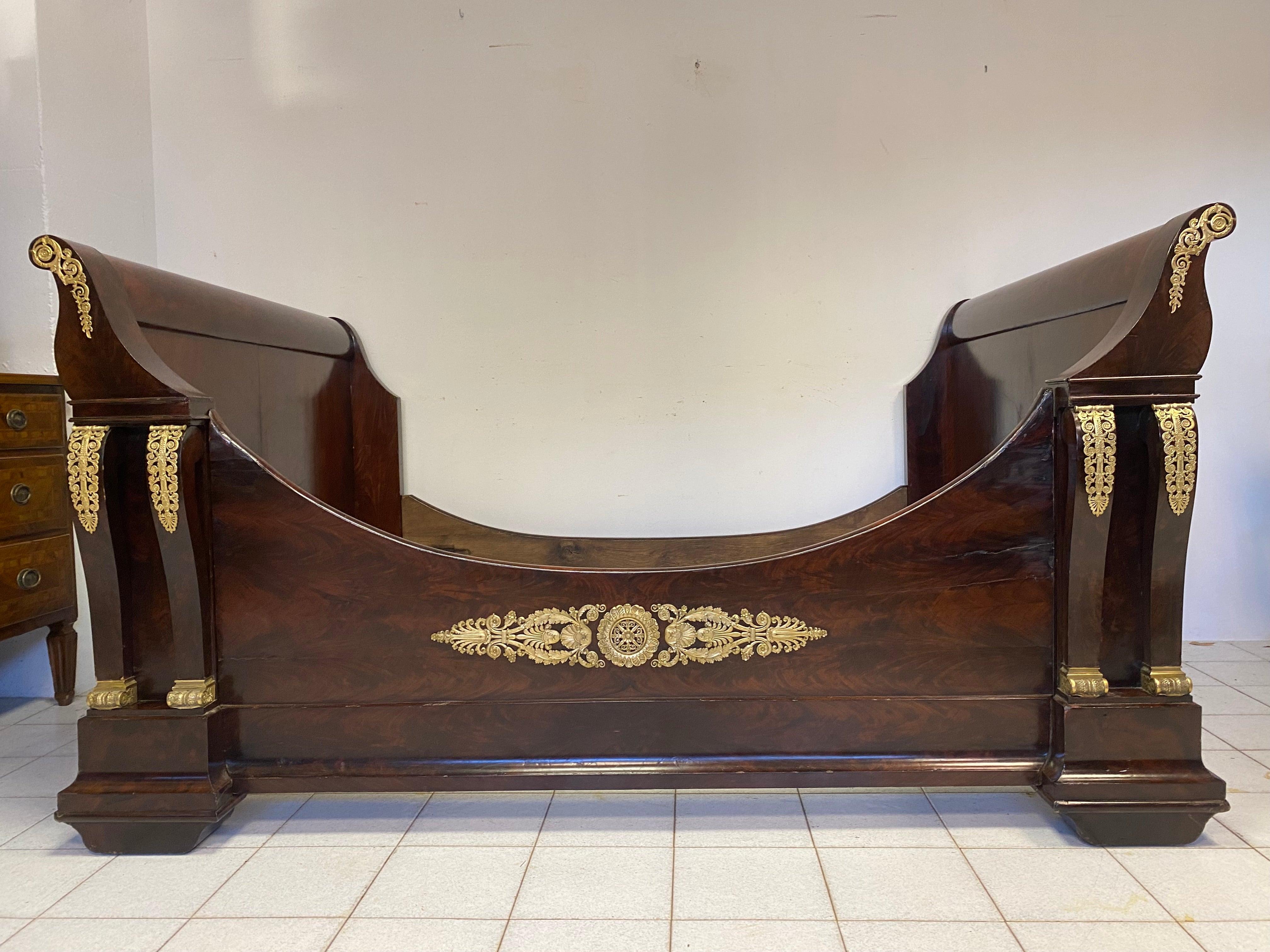 French Empire bed.  Paris  For Sale
