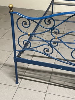 Late 19th century wrought iron bed