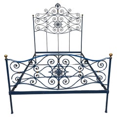 Late 19th century wrought iron bed