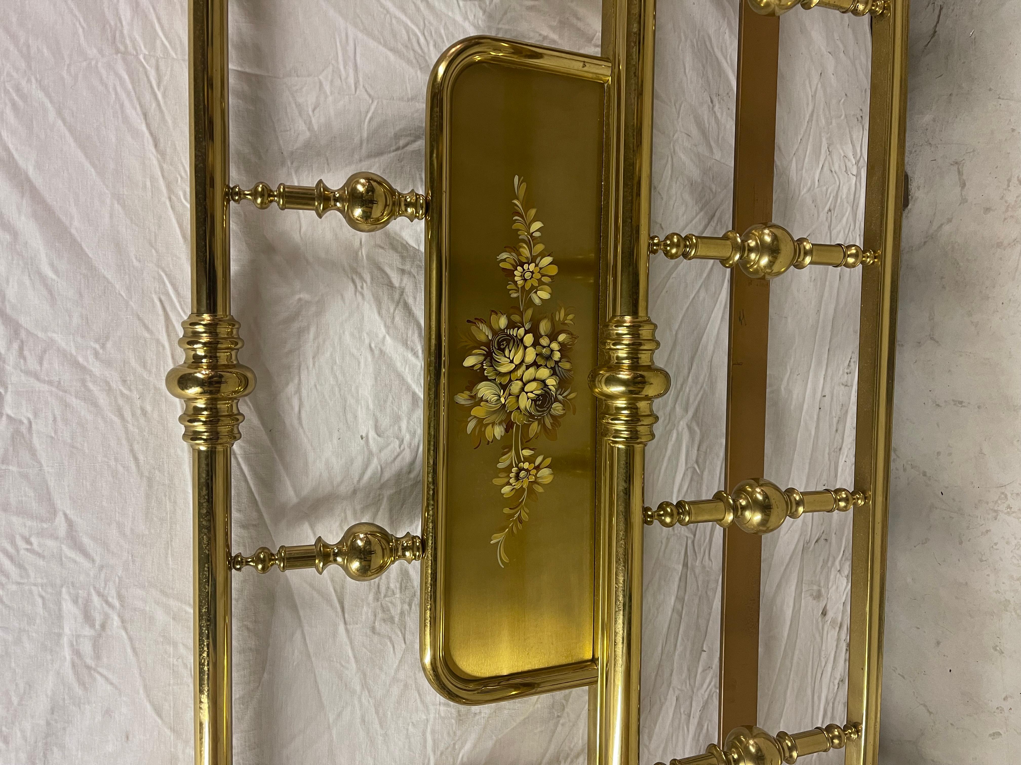 Gilt brass bed de design Italian Victorian style vintage 1960s - Private Collection Domenico Rugiano