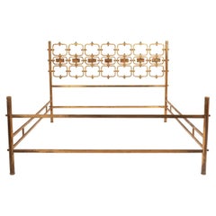 Brass and Bronze Bed Frame 8605 by Osvaldo Borsani for Borsani Varedo, 1959