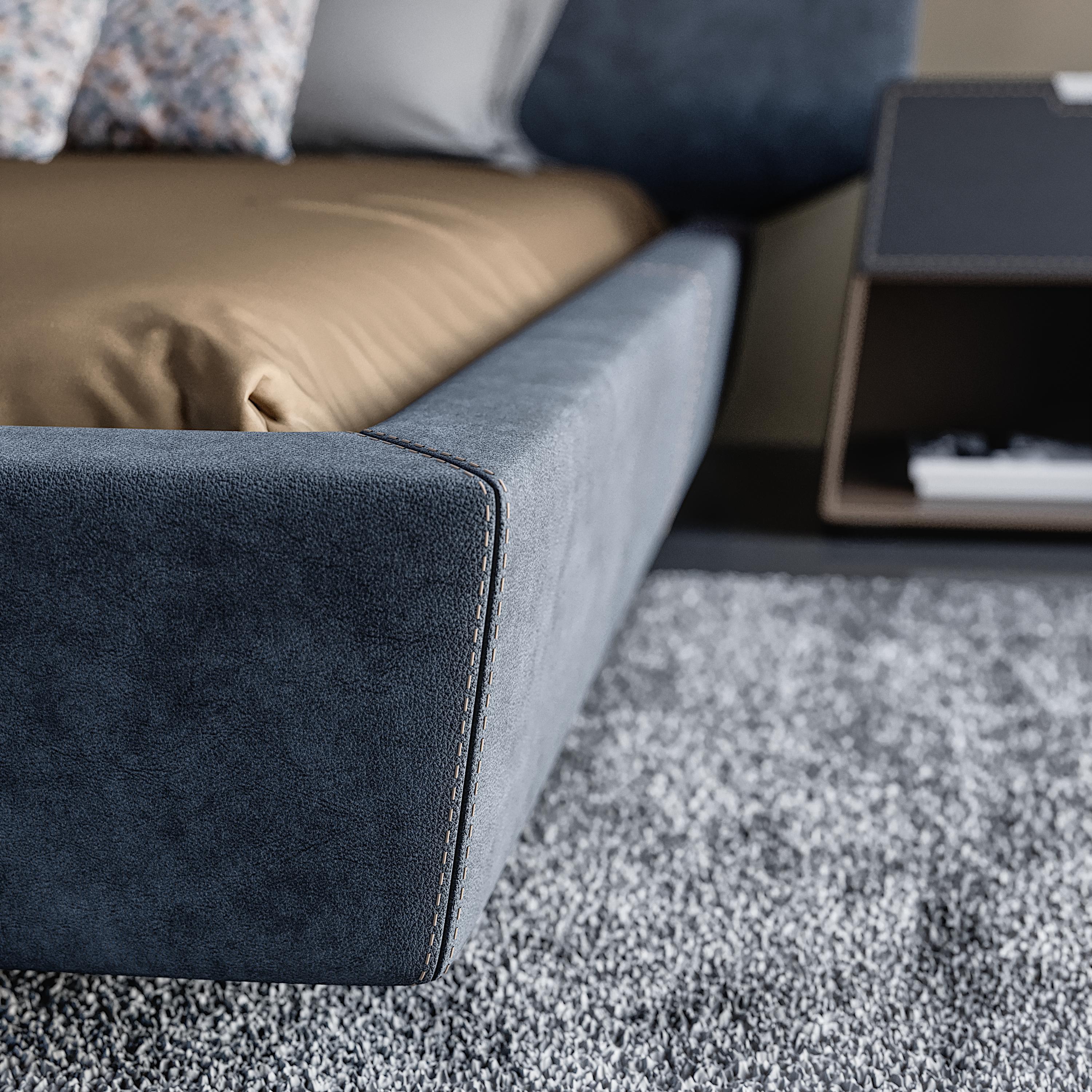 Letto Libra, sospeso con inserto testata personalzzabile plissè o liscio Moderno en venta