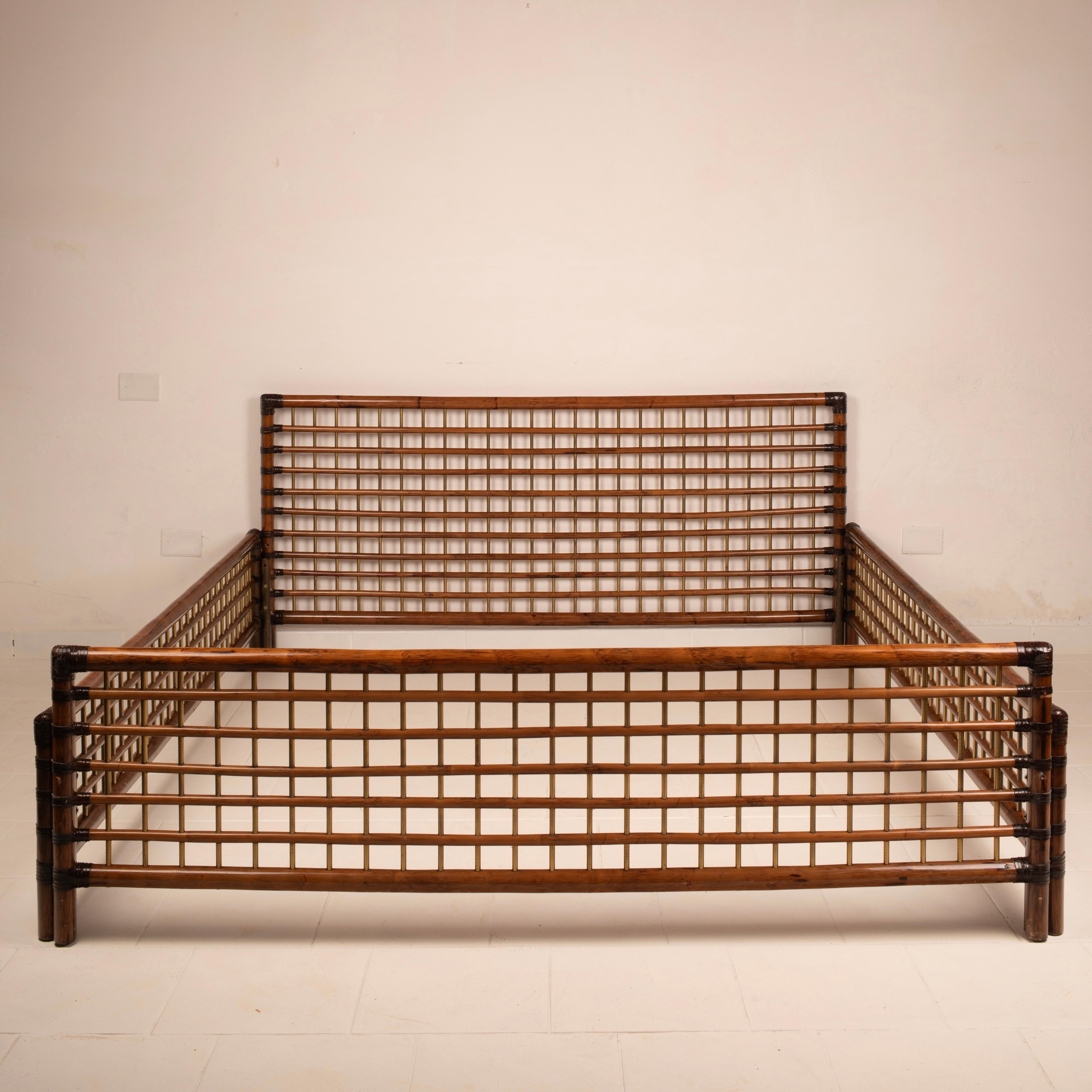 Beautiful and luxurious bed belonging to the 