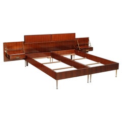 1960s Double Bed with Nightstands by Silvio Cavatorta