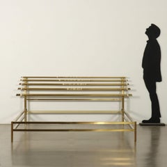 Letto matrimoniale in ottone anni 70