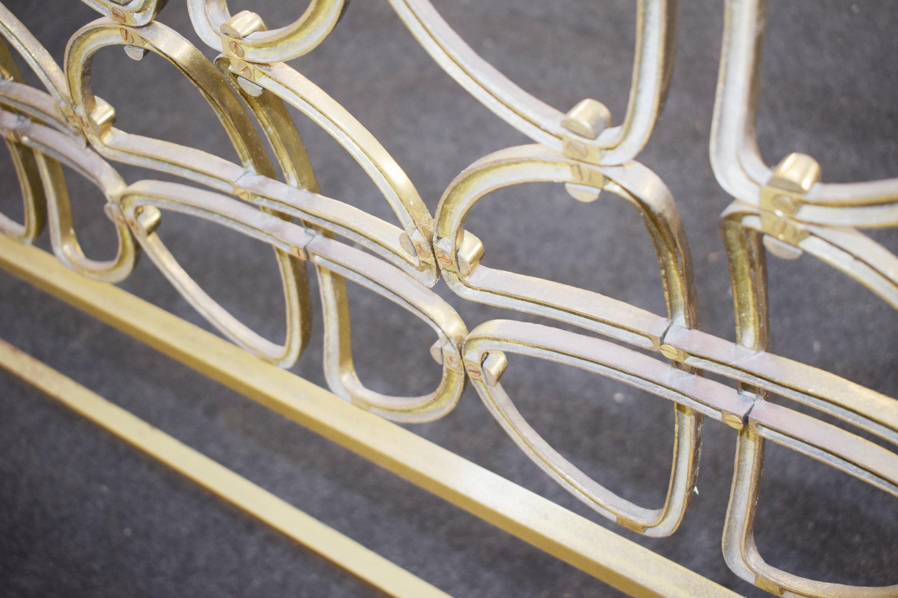Brass double bed, Italy, 1960s. 3