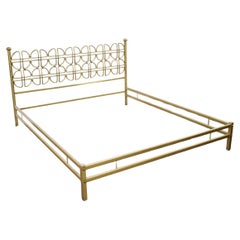 Brass double bed, Italy, 1960s.