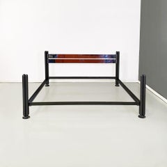 Italian modern metal Tris double bed by Luigi Caccia Dominioni for Azucena 1970s