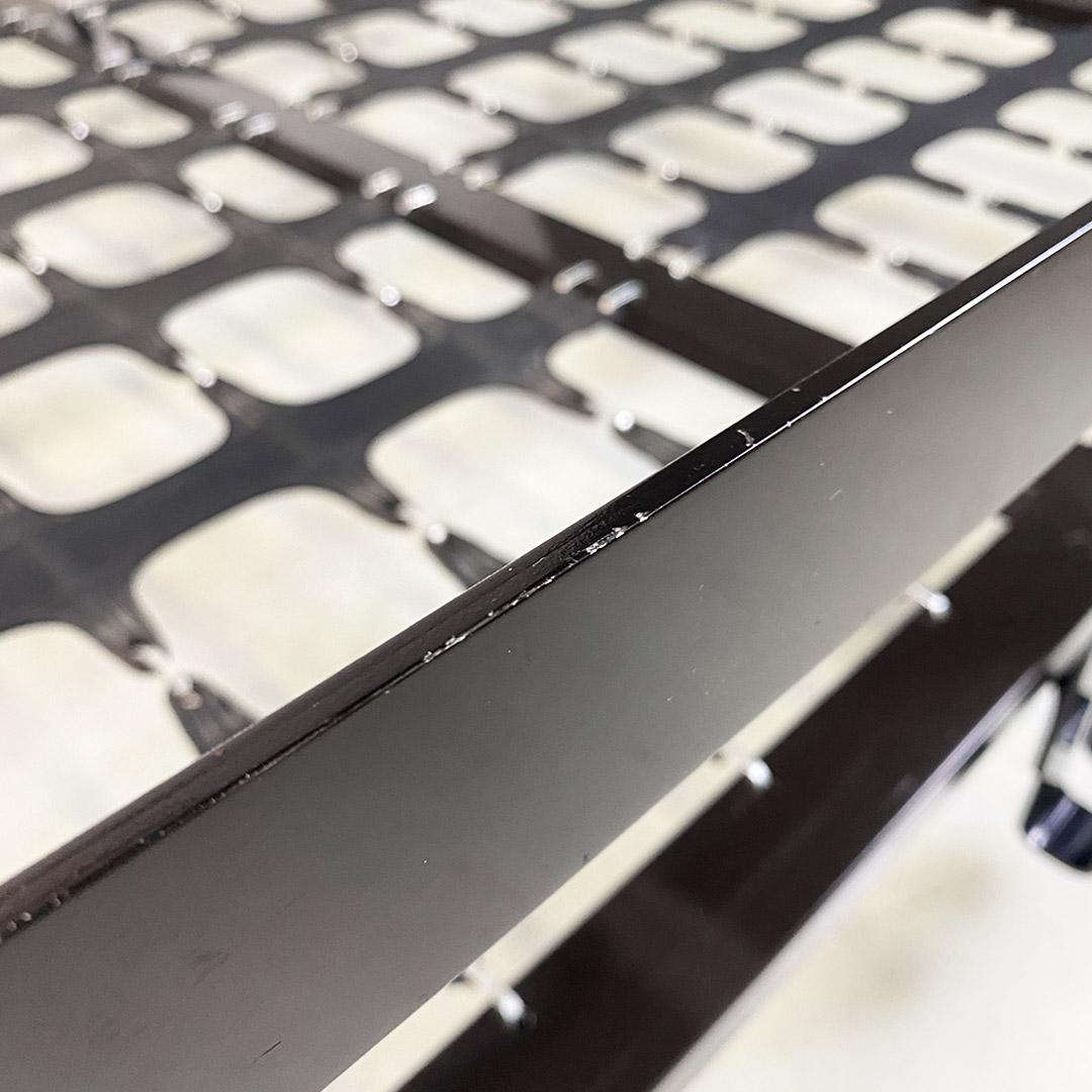 Vanessa double bed in black metal by Tobia Scarpa for Gavina, ca. 1960. 2