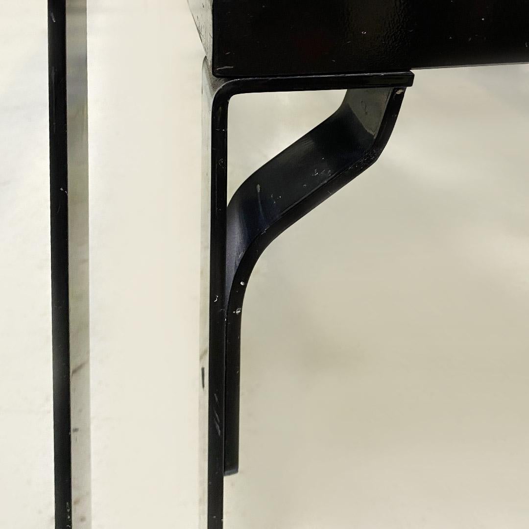 Vanessa double bed in black metal by Tobia Scarpa for Gavina, ca. 1960. 5