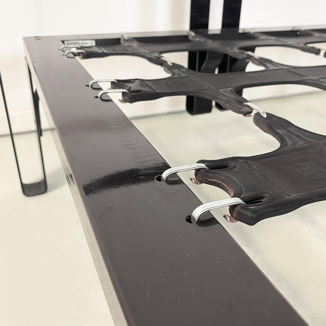 Vanessa double bed in black metal by Tobia Scarpa for Gavina, ca. 1960. 1