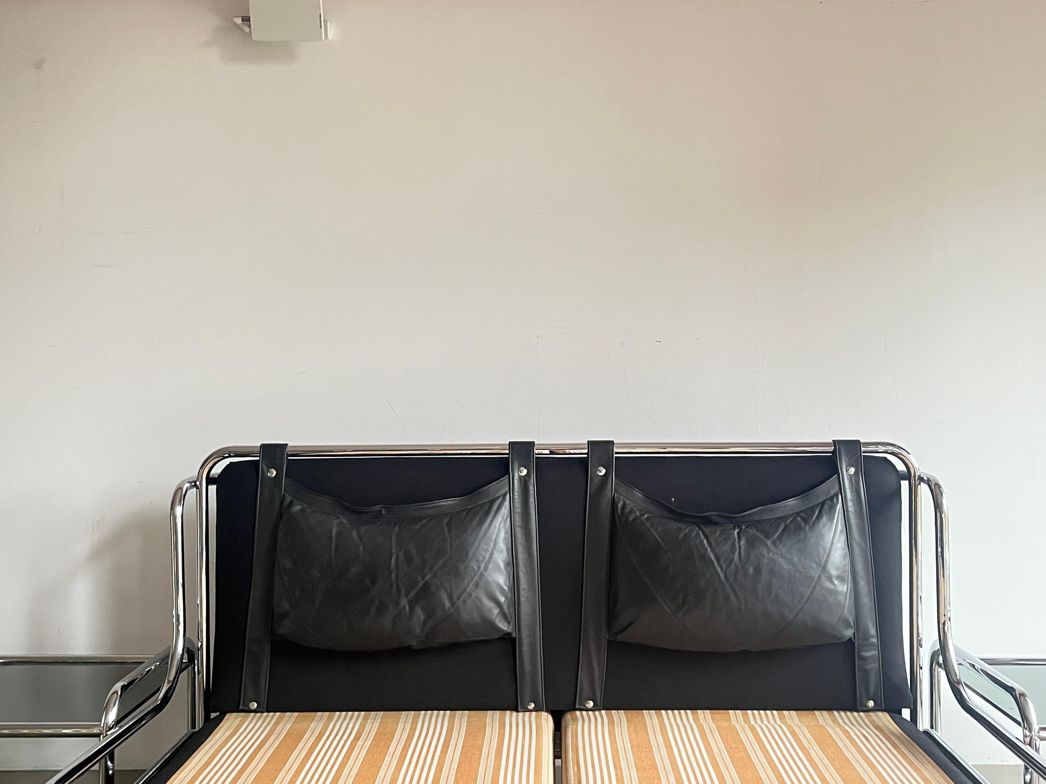 Letto con comodini - mod. Stringa design Gae Aulenti per Poltronova 3