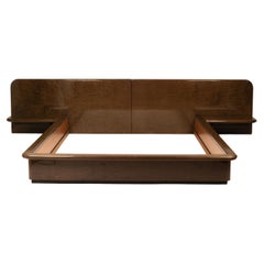 Rare Italian Mid Century Bed Frame by Luigi Saccardo for Gasparello, 1970s