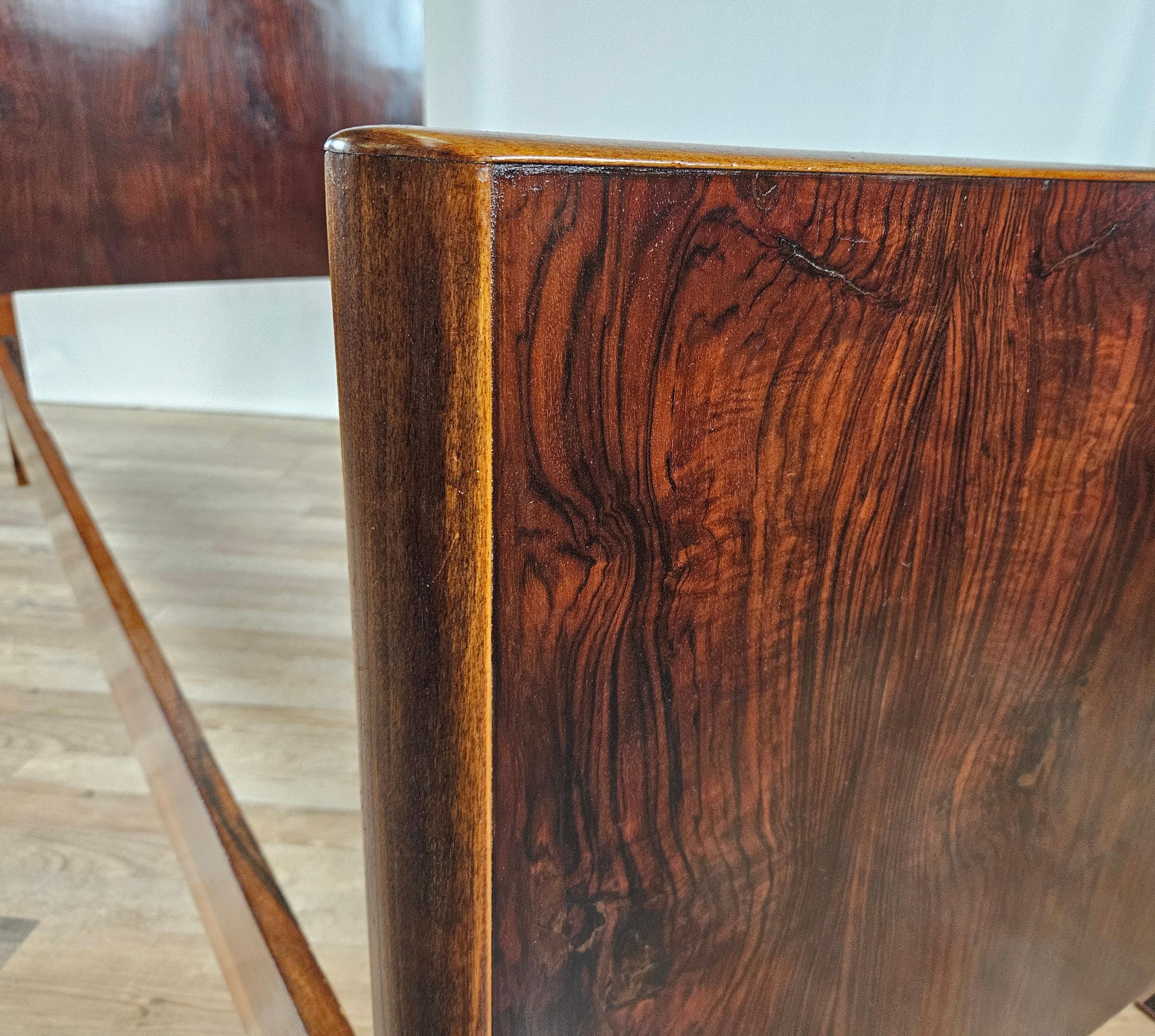 Art Deco single bed in walnut For Sale 5