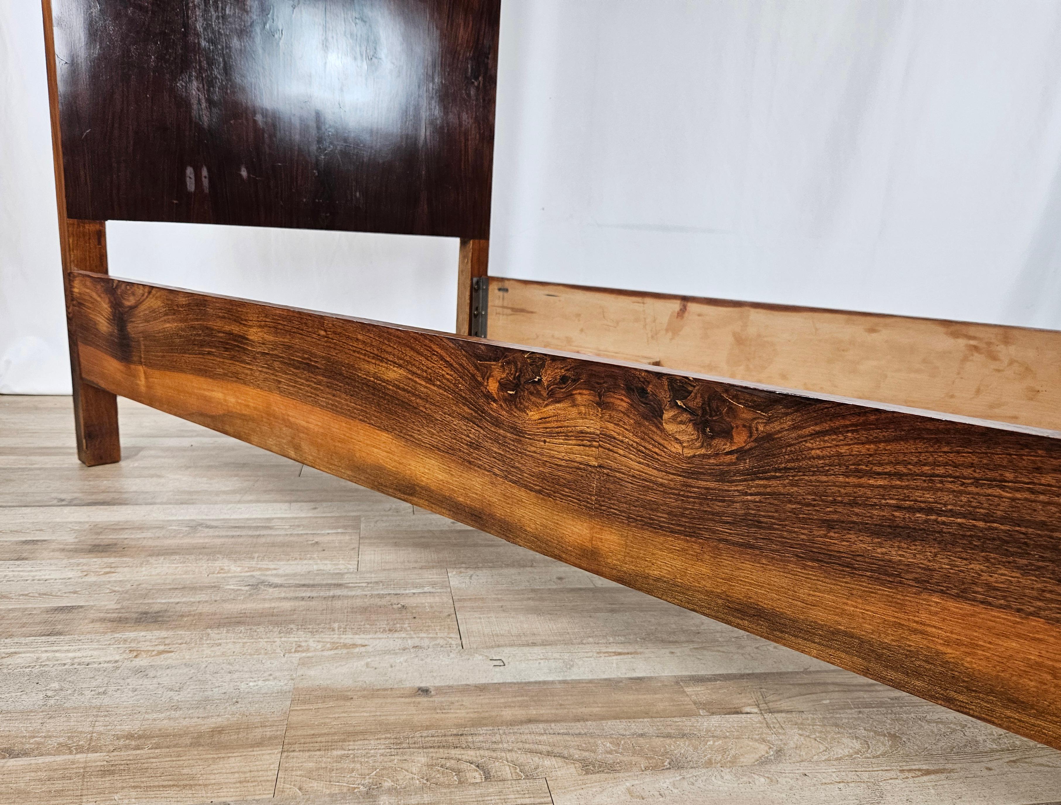Art Deco single bed in walnut For Sale 8