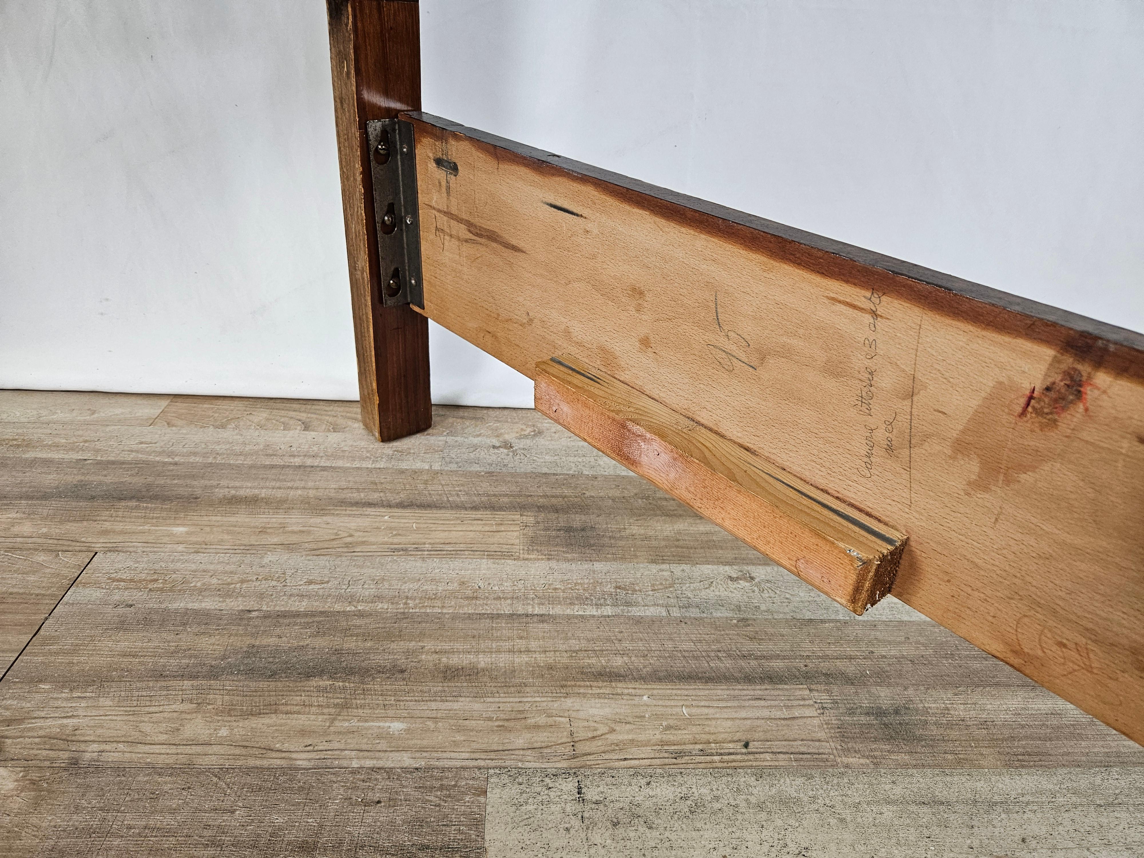 Art Deco single bed in walnut For Sale 11