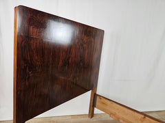 Art Deco single bed in walnut