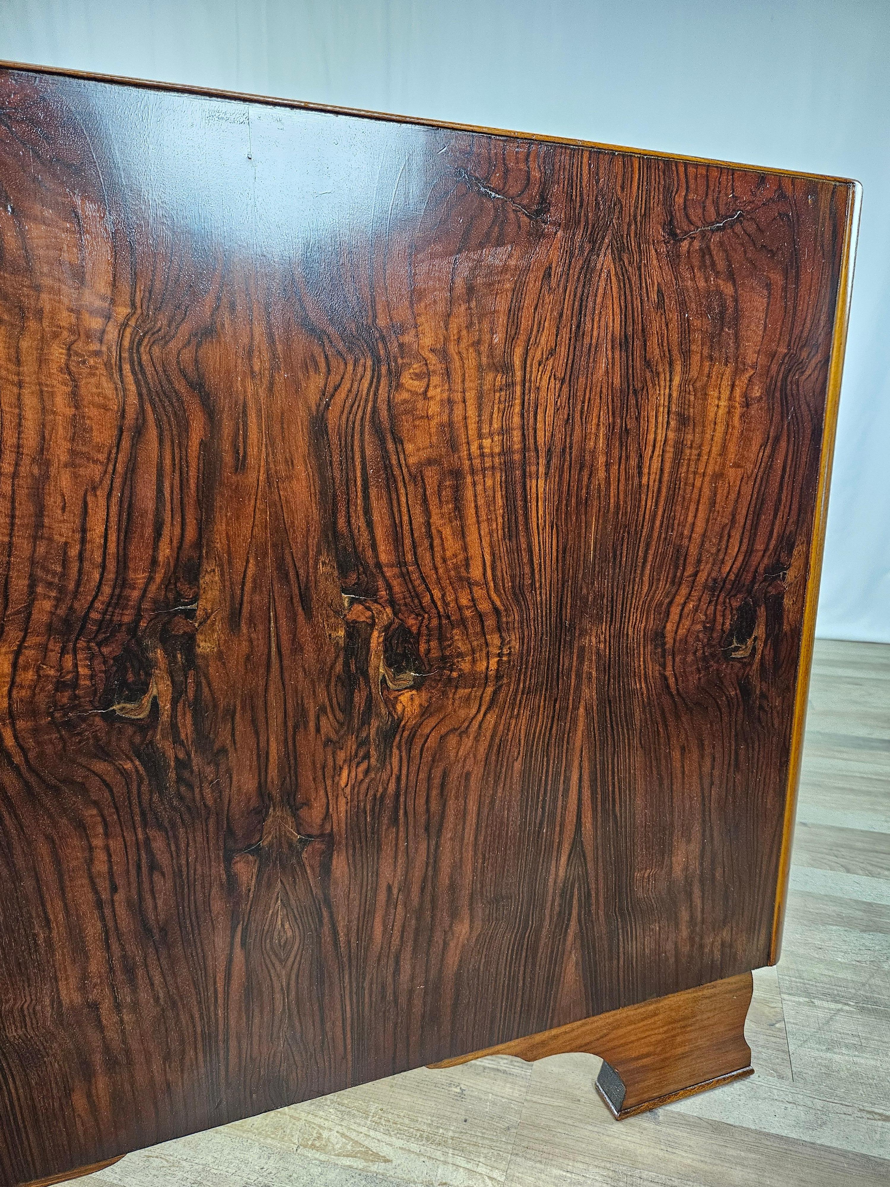 Art Deco single bed in walnut For Sale 2